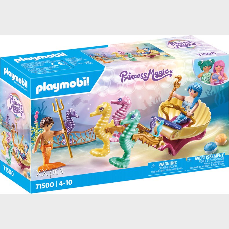 Playmobil Princess Magic - Havfrue Med Shestevogn - 71500