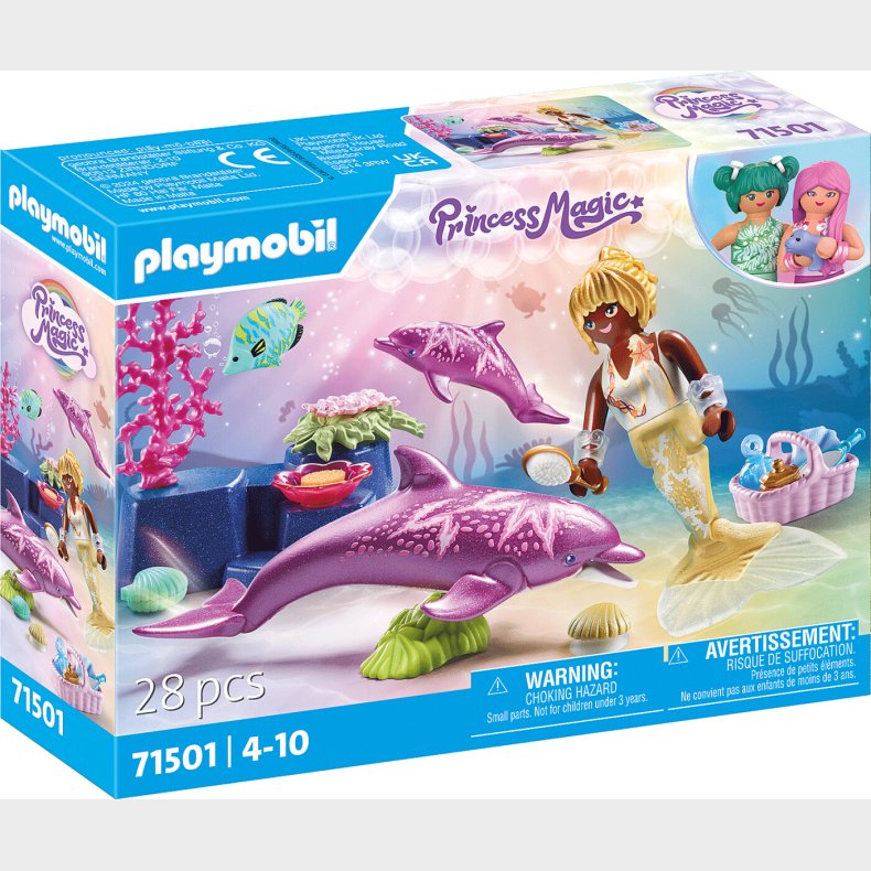 Playmobil Princess Magic - Havfrue Med Delfiner - 71501