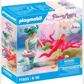 Playmobil Princess Magic - Havmand Med Farveskiftende Blksprutte - 71503