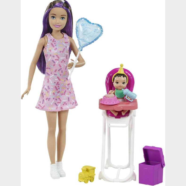 Barbie - Skipper Babysitter Dukke Legest - Hjstol