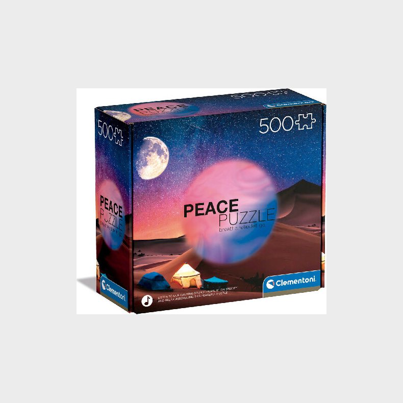 Clementoni Puslespil - Starry Night Dream - Peace - 500 Brikker