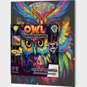 Diamond Art P Lrred 30x40cm, Ugle - Splat