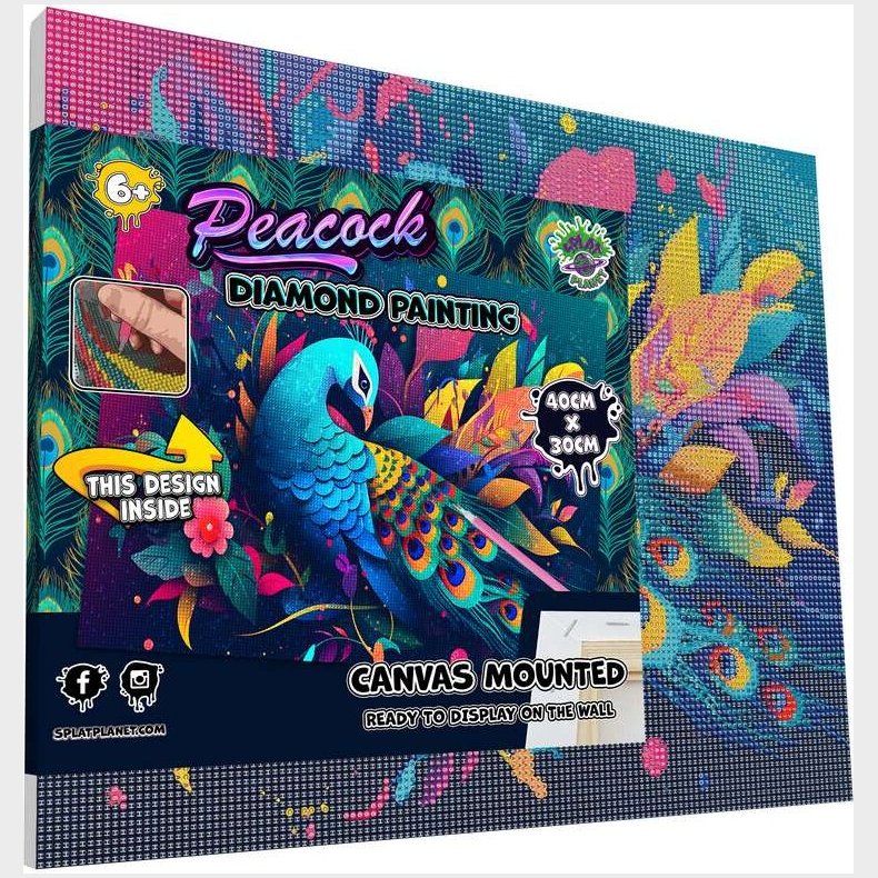 Diamond Art P Lrred 30x40cm, Pfugl - Splat