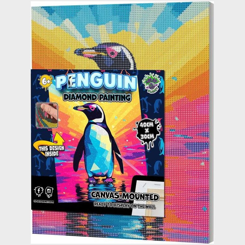 Diamond Art P Lrred 30x40cm, Pingvin - Splat