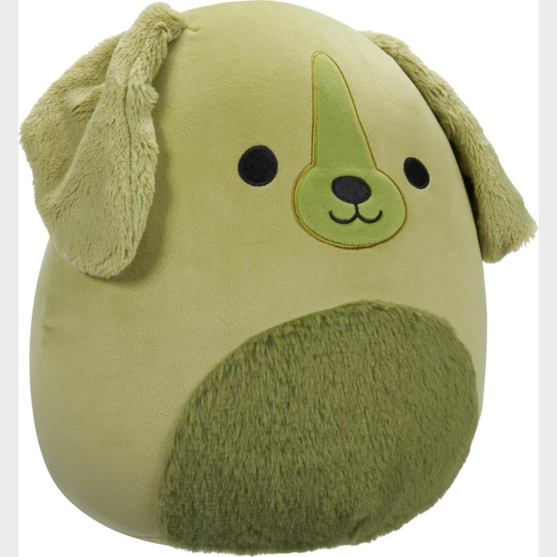 Squishmallows Bamse - Brad Retriever Hund - Grn - 30 Cm