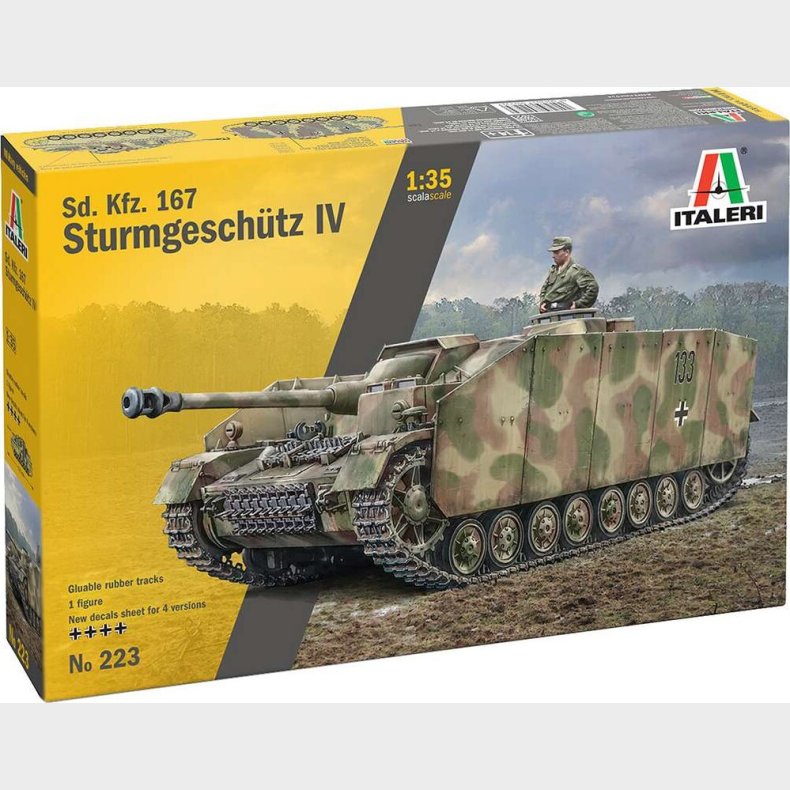 Italeri - Sd.ktz. 167 Sturmgesch&uuml;tz Iv Byggest - 1:35 - 0223s