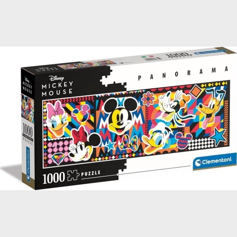 Mickey Mouse Puslespil - Panorama - 1000 Brikker - Clementoni