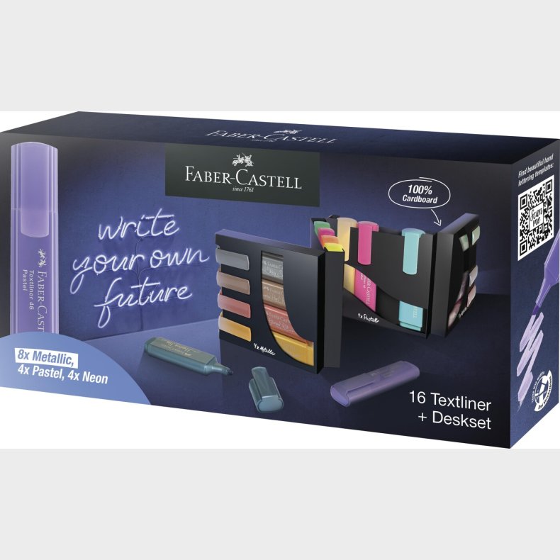 Faber-castell - Highlighter Tl 46 Deskset (16 Pcs) (254603)