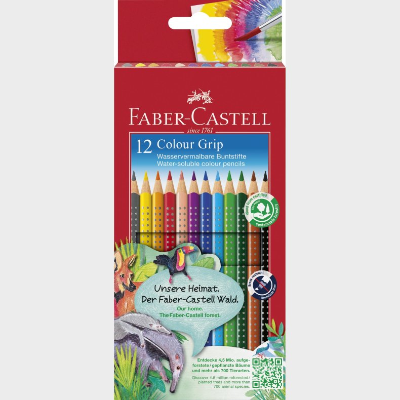 Faber-castell - Pencil Colour Grip Box (12 Pcs) (112412)