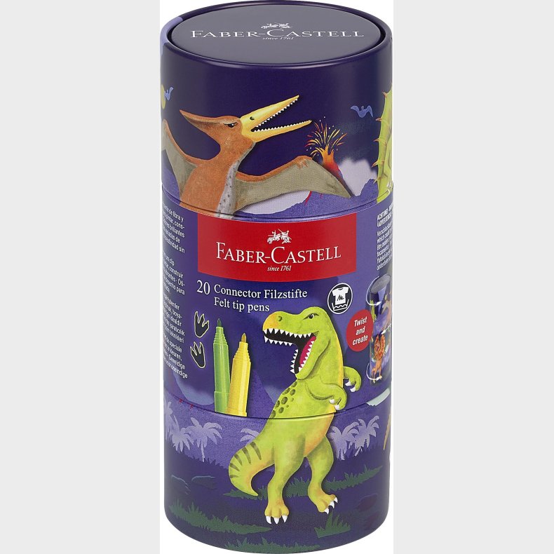 Faber-castell - Felt-tip Pen Connector Dinosaur (155546)