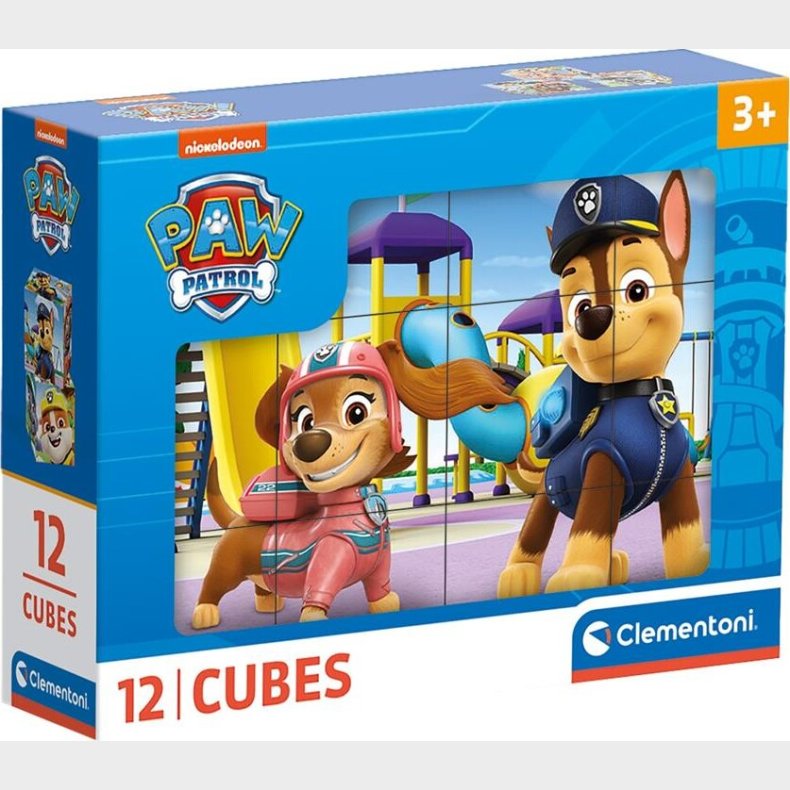 Paw Patrol Puslespil - 12 Kuber - Clementoni