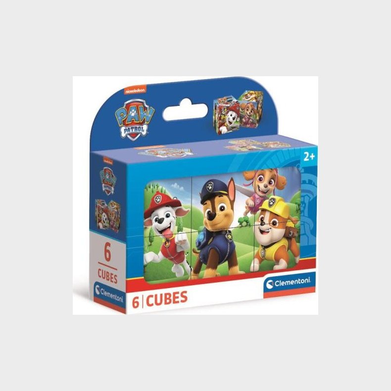 Paw Patrol Puslespil - 6 Kuber - Clementoni