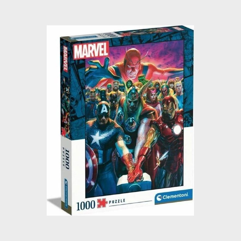 Avengers Puslespil - Marvel - 1000 Brikker - Clementoni