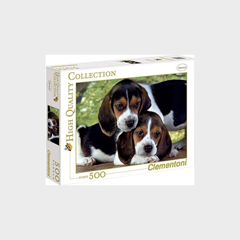 Clementoni Puslespil - Hunde - High Quality - 500 Brikker