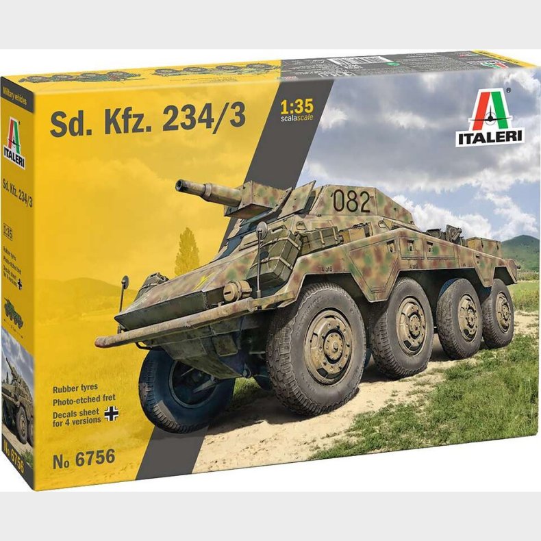 Italeri - Sd. Kfz. 234/3 Tank Byggest - 1:35 - 6756s