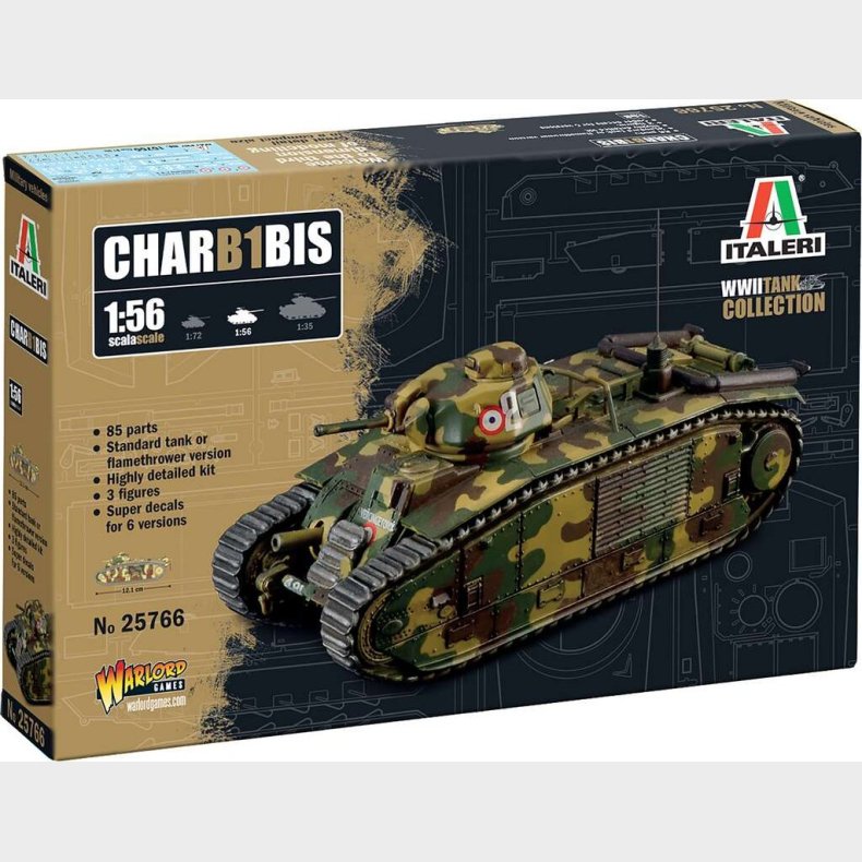 Italeri - Char B1 Bis Tank Byggest - 25766