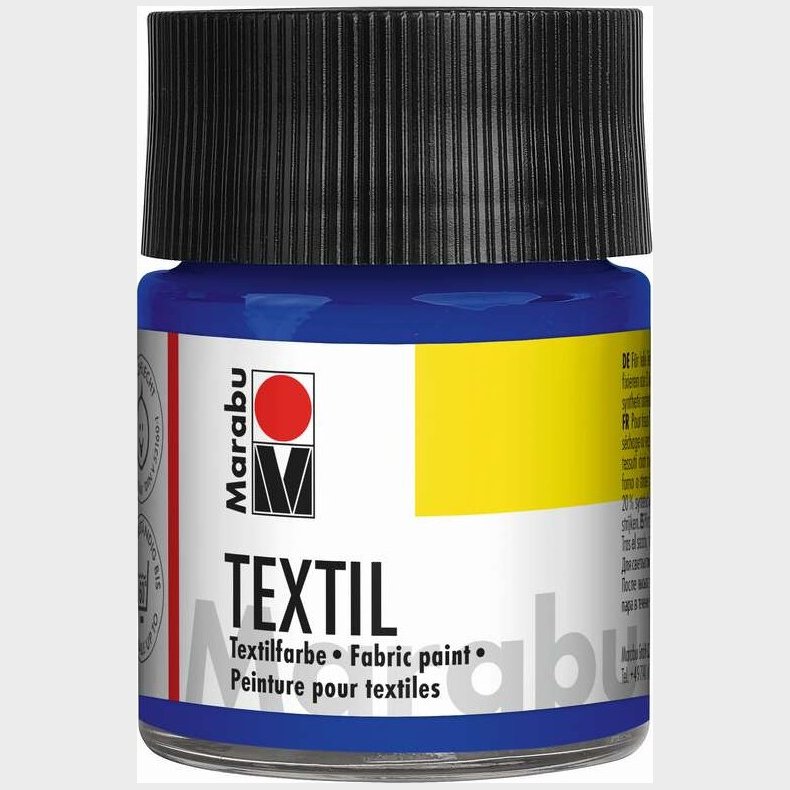 Tekstil Maling - Mrk Bl - Textil - 50 Ml - Marabu