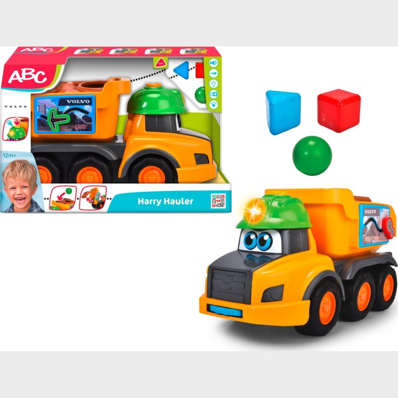 Abc - Volvo Legetjs Lastbil Med Puttekasse - Harry Hauler