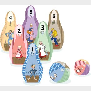 Emil Fra Lnneberg - Bowling St Med Blde Kegler Og Bolde