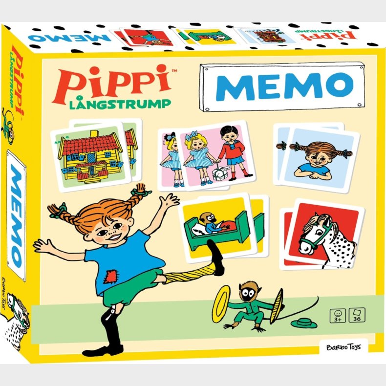 Pippi Langstrmpe - Vendespil - 36 Kort