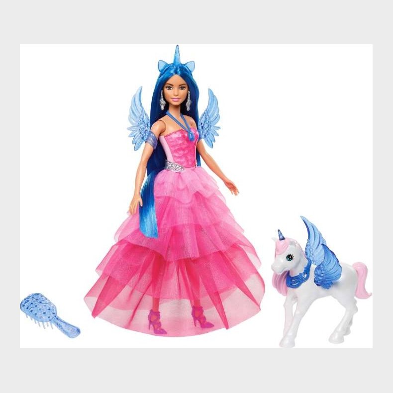 Barbie - Unicorn Princess Dukke Og Enhjrning Legest - 65th Anniversary