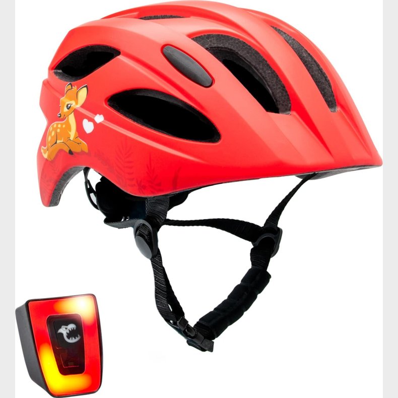 Crazy Safety - Cykelhjelm Til Brn - Rd Skov - 54-58 Cm