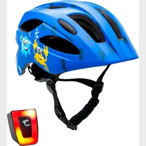 Crazy Safety - Cykelhjelm Til Brn - Bl Hav - 54-58 Cm