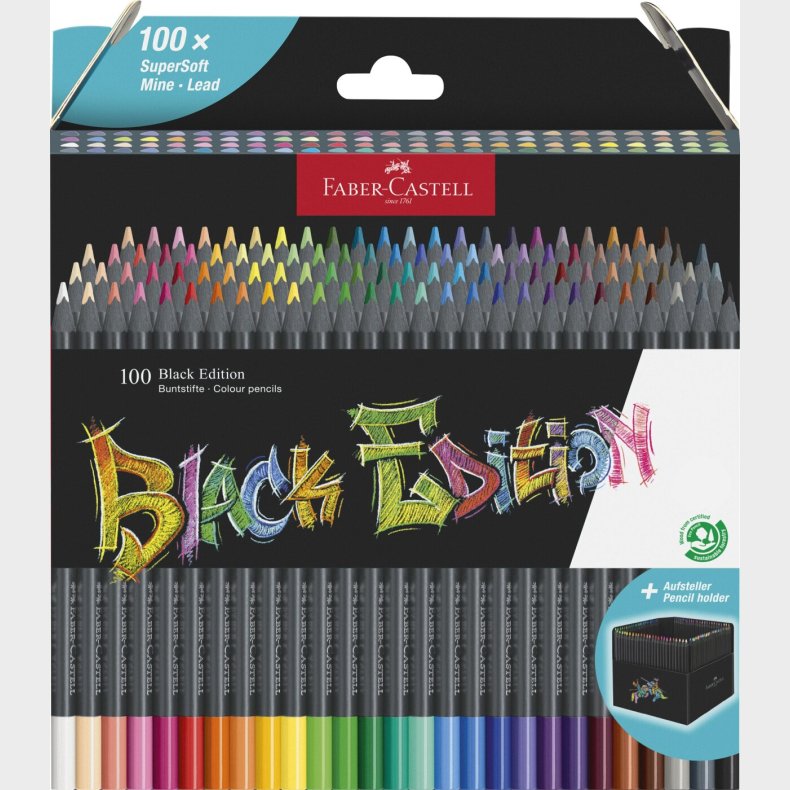 Faber-castell - Black Edition Farveblyanter - 100 Farver