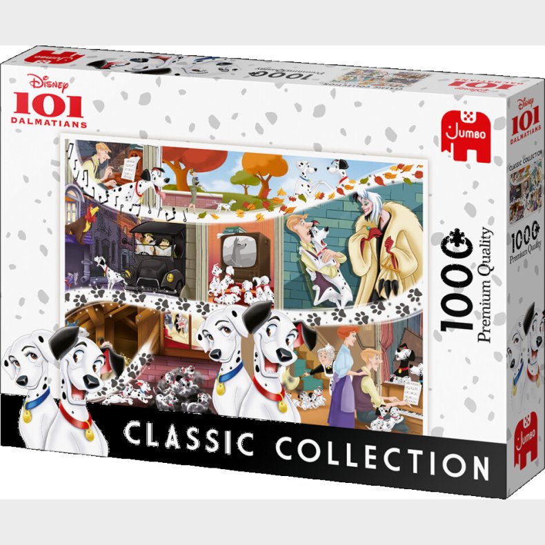 Jumbo - Disney Puslespil - Classic - 101 Dalmatinere - 1000 Brikker