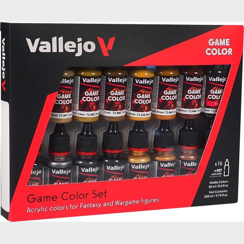 Vallejo - Game Color Maling St - Leather &amp; Metal - 16x18 Ml