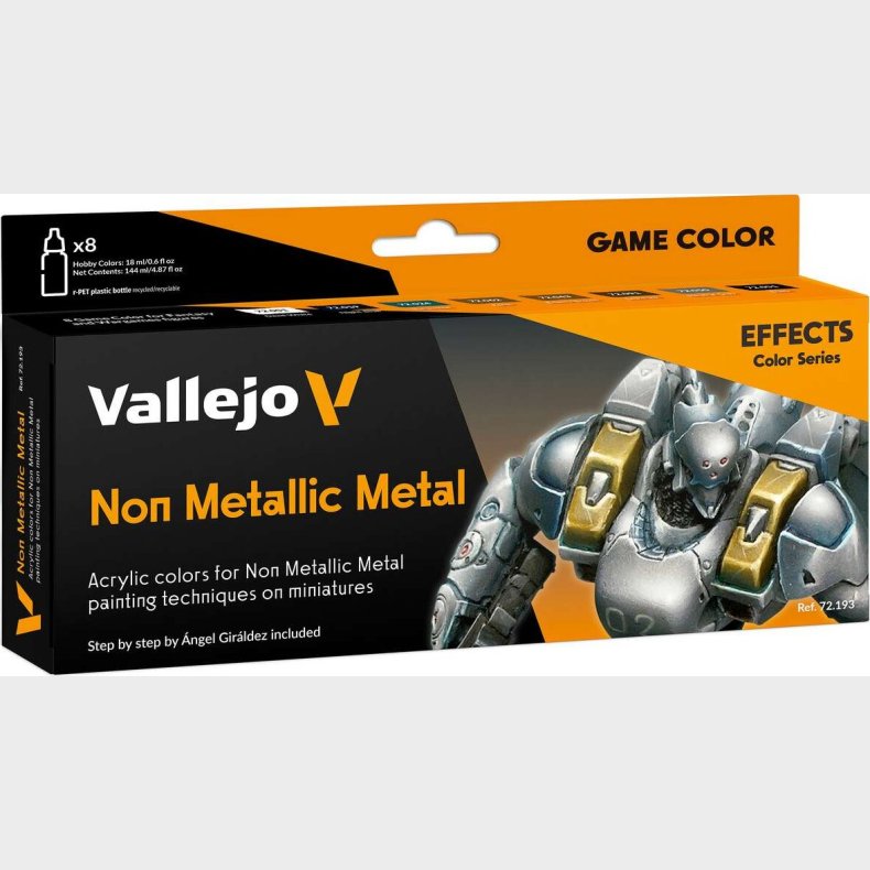 Vallejo - Game Color Maling St - Non Metallic Metal - Effects - 8x18 Ml
