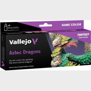 Vallejo - Game Color Maling St - Aztec Dragons - Fantasy - 8x18 Ml