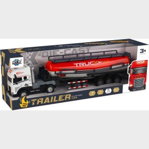 Die-cast Truck With Tank Trailer W/light & Sound - Klx Toys