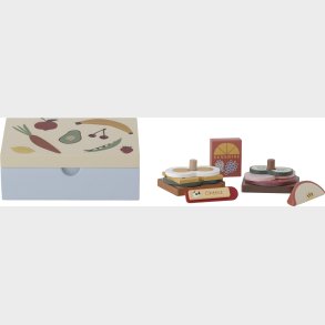 Bloomingville Mini - Thyra - Legemad I Madkasse - Bl - Mdf - 12 Dele