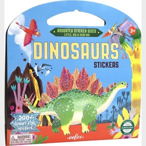 Eeboo - Klistermrkebog - Dinosaurer - Diverse - Bog
