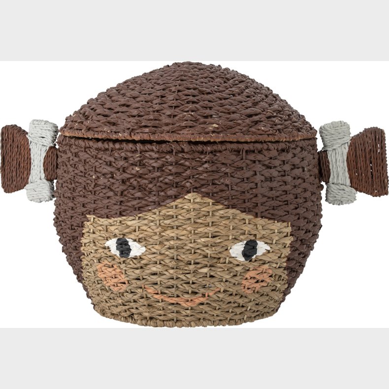Bloomingville Mini - Lill Opbevaringskurv Til Brn - Brun - Bankuan Grass