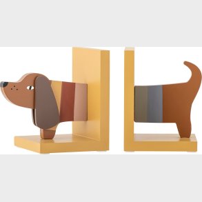 Bloomingville Mini - Charlie Bogsttter Til Brn - Gul - Mdf - 2 Stk