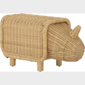 Bloomingville Mini - Soffe Taburet Med Opbevaring - Natur - Rattan