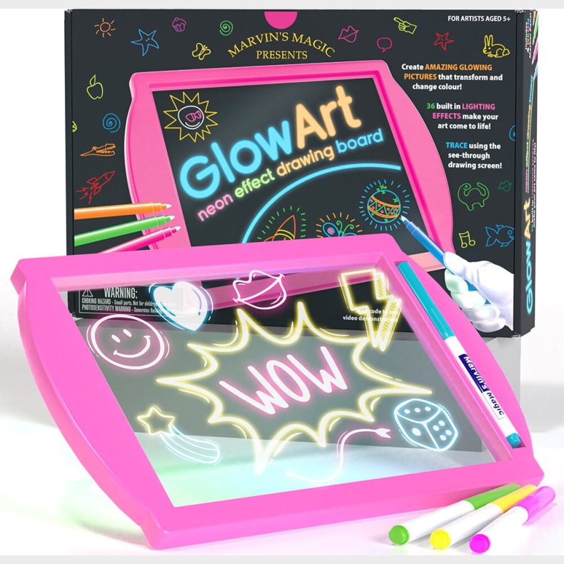 Marvins Magic - Glow Art - Pink