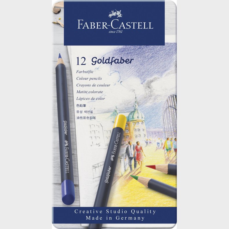 Faber-castell - Colour Pencil Goldfaber Tin (12 Pcs) (114712)