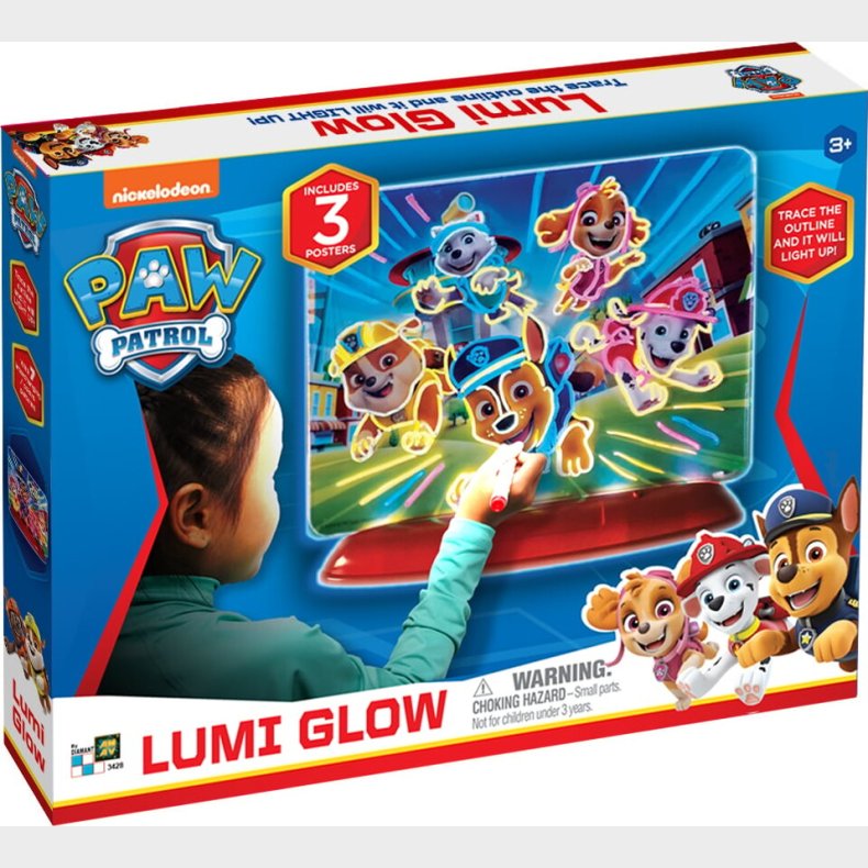 Paw Patrol - Natlampe Dekoration - Lumi Glow