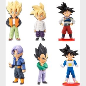 Banpresto - Dragon Ball Z - World Collectable Extra Costume Figurer - 6 Stk