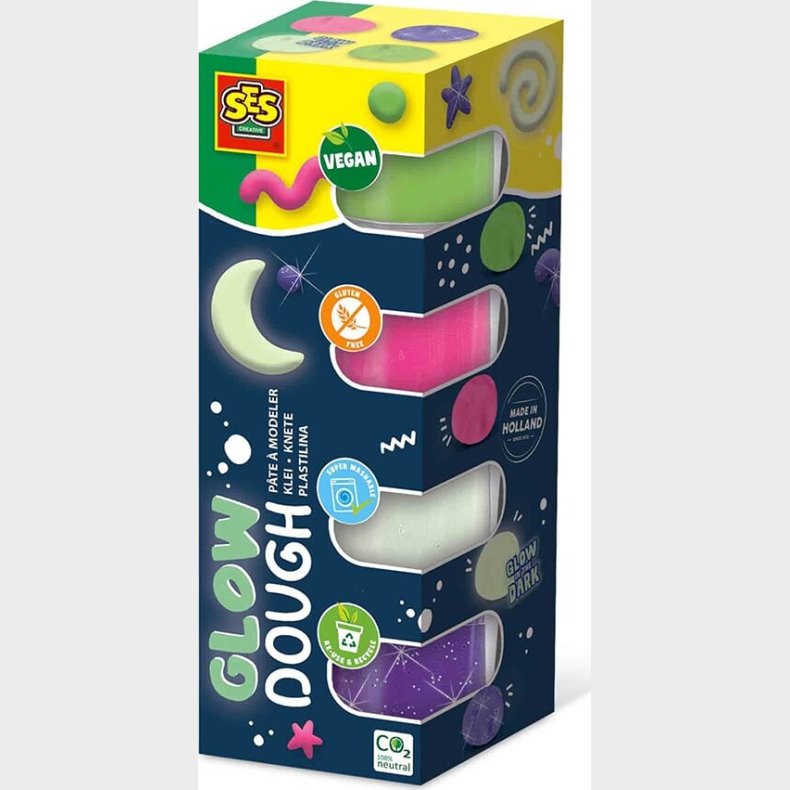 Ses Creative - Modellervoks - Silkebld Selvlysende 4x90gr