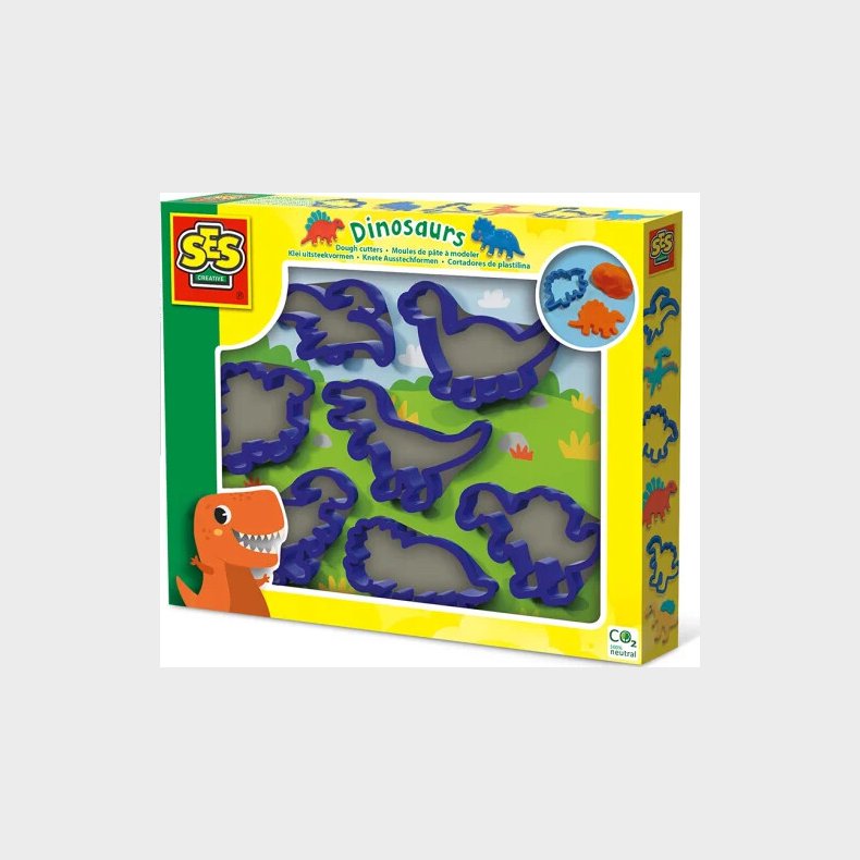Ses Creative - Modellervoks Udstikkere - Dinosaurer