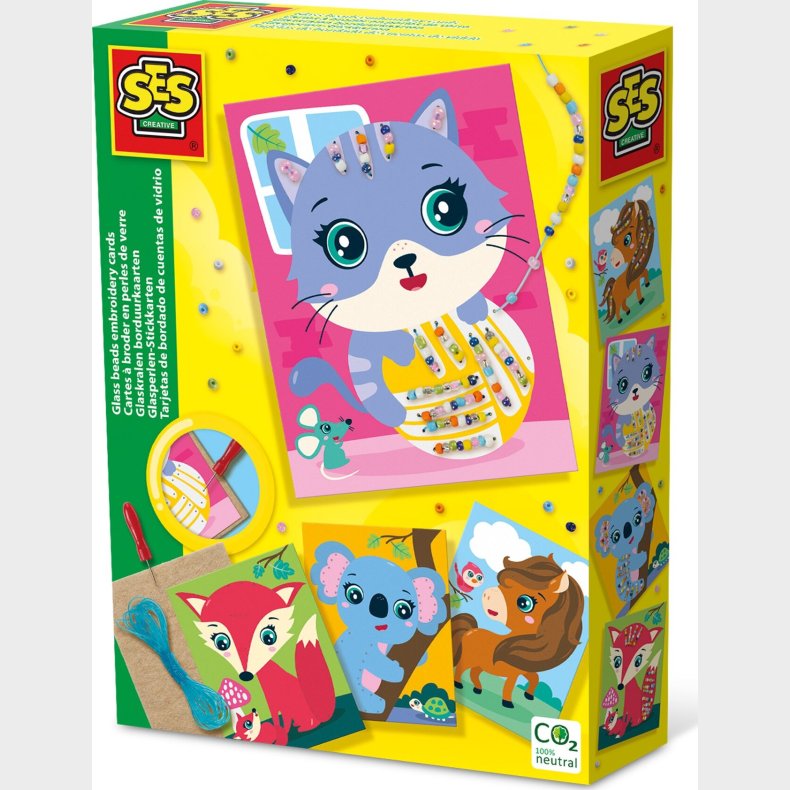 Ses Creative - Broderikort - Broder Med Glasperler