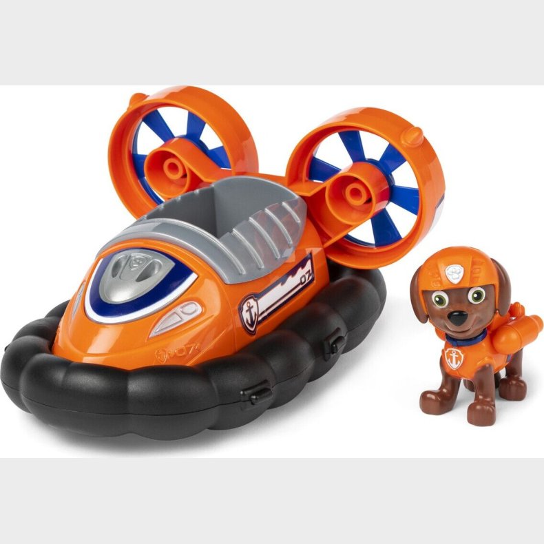 Paw Patrol - Basic Kretj Med Zuma Figur - Hovercraft