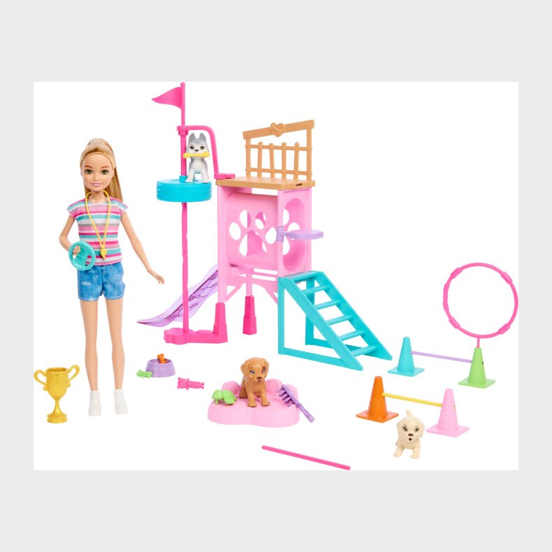 Barbie - Stacie's Puppy Playground Playset (hrm10)