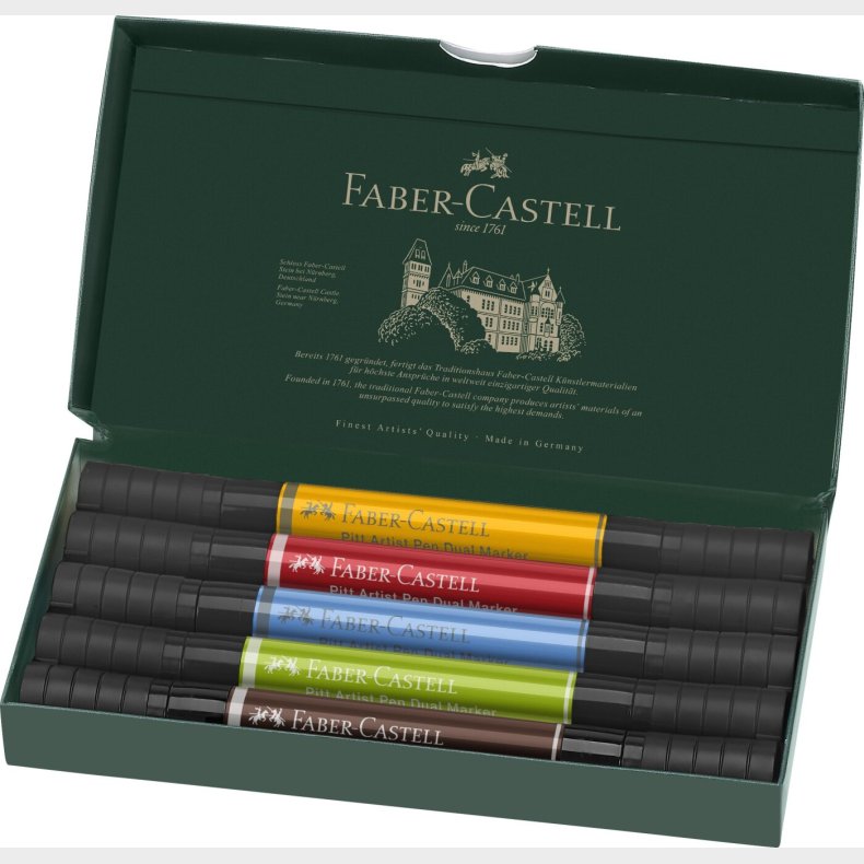 Faber-castell - India Ink Pap Dual Marker (5 Pcs) (162005)