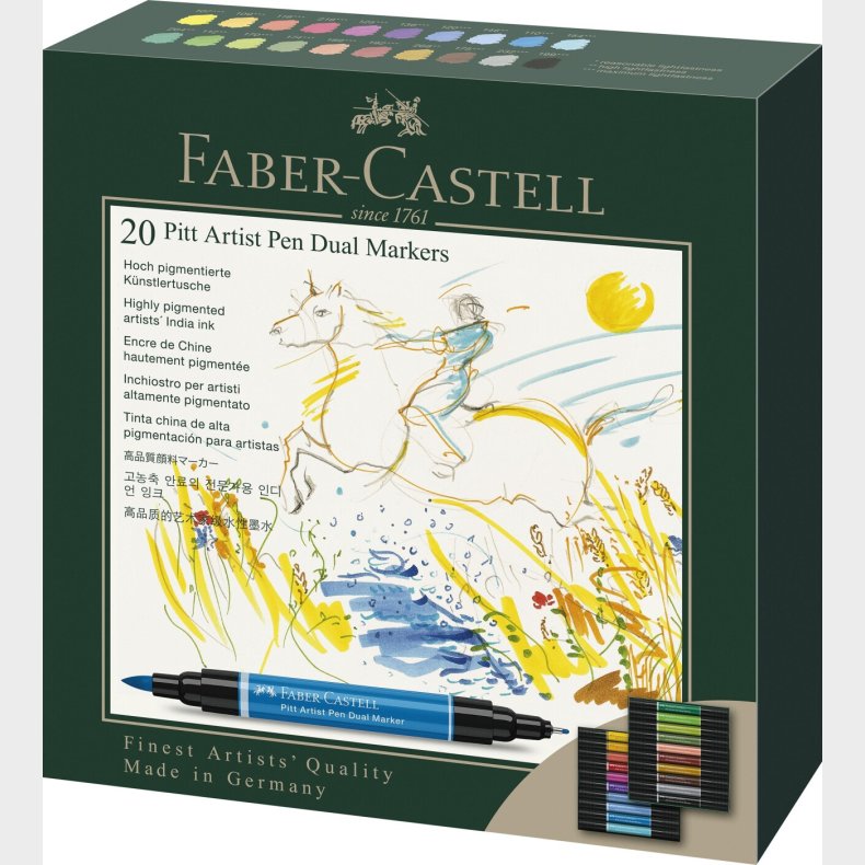 Faber-castell - India Ink Pap Dual Marker (20 Pcs) (162020)