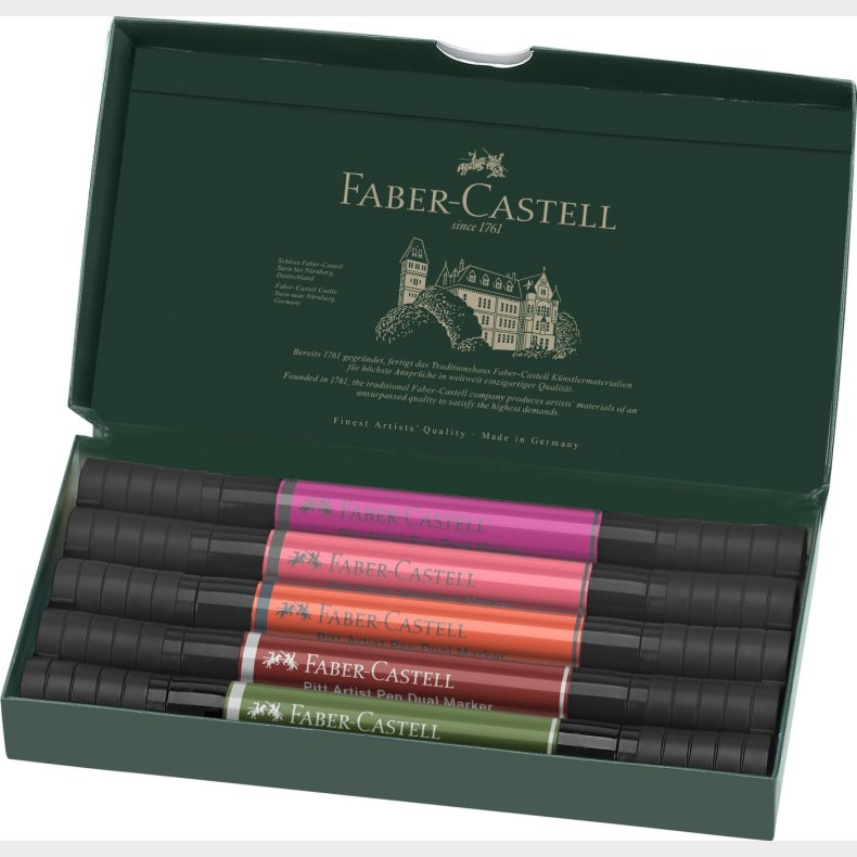 Faber-castell - India Ink Pap Dual Marker Flowers (5 Pcs) (162007)